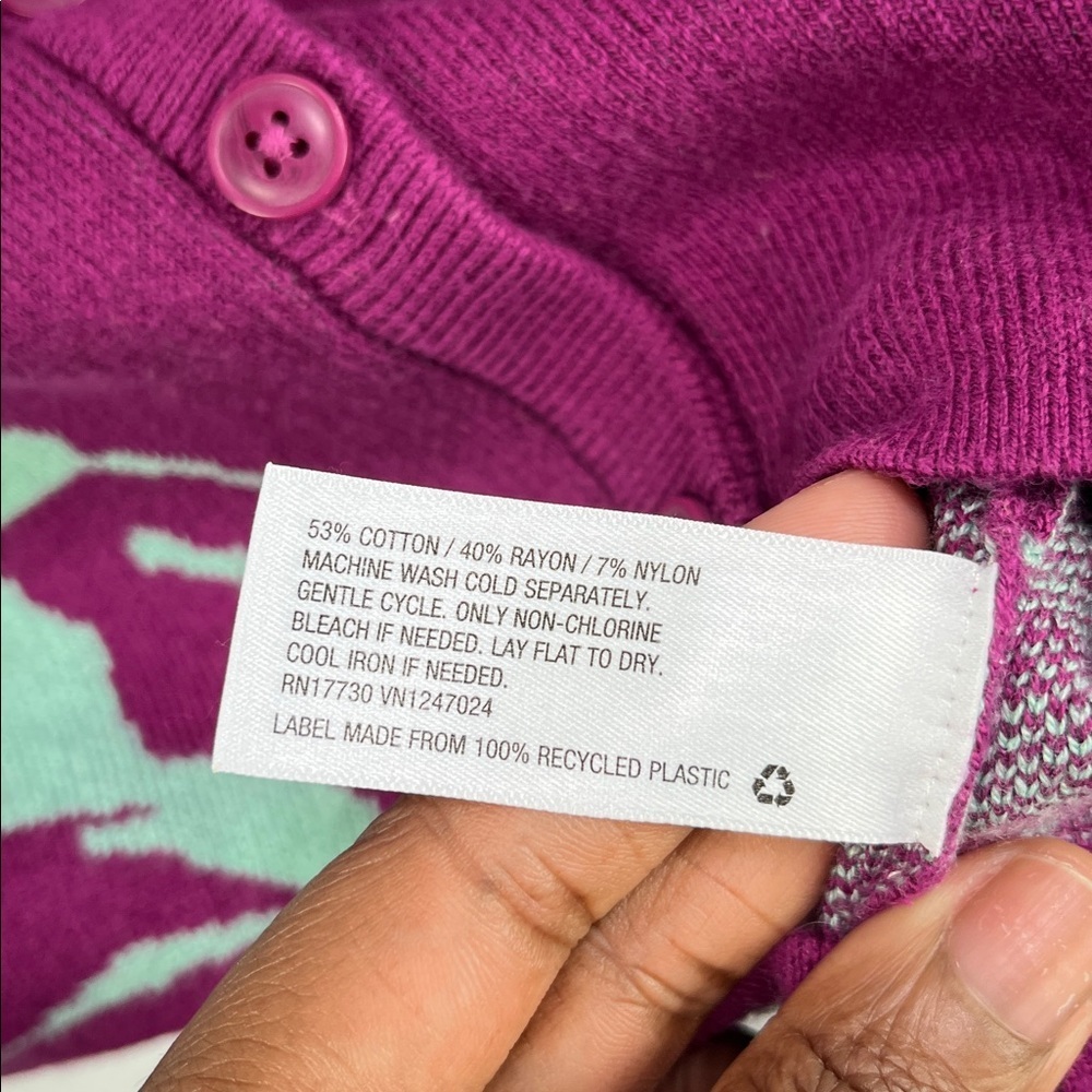 Future Collective Gabriella Karefa Johnson Sweater Knit Sz S Button Down Cropped - Picture 4 of 8